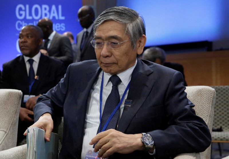 Governor of the Bank of Japan Haruhiko Kuroda attends IMFC plenary