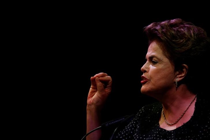 Former Brazilian president Dilma Rousseff attends the 