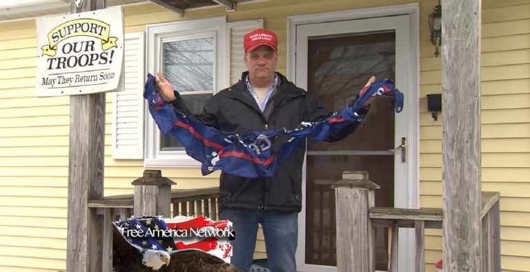 Vermont Man Gets Big Surprise after Trump Flag is Vandalized
