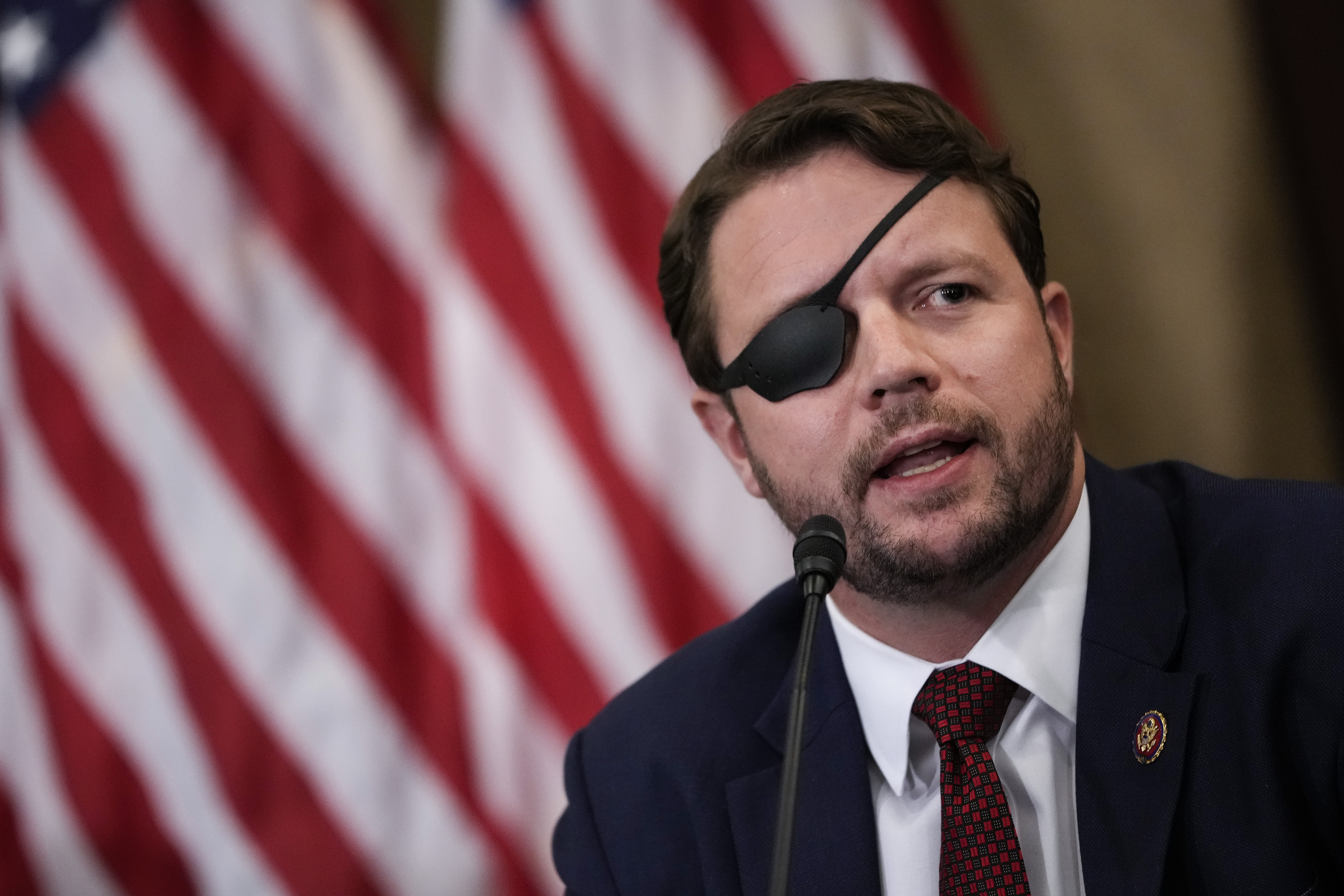 Rep. Dan Crenshaw (R-Texas) in Washington, D.C. (Photo by Drew Angerer/Getty Images)