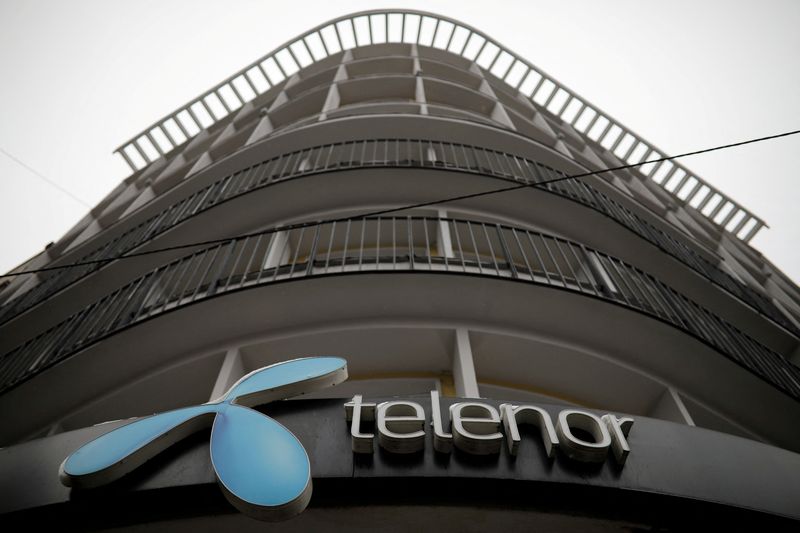 FILE PHOTO: Telenor's logo is seen in central Belgrade