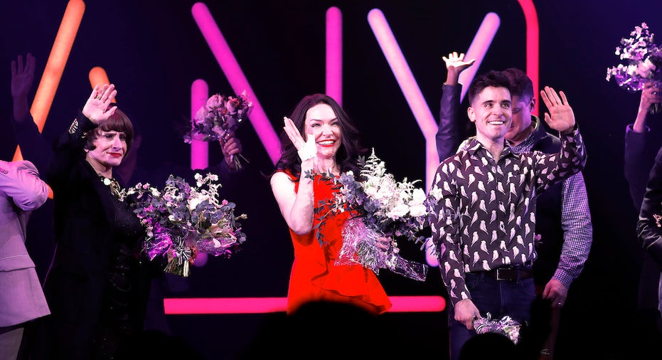 Patti LuPone and Katrina Lenk in Broadway's revival of Company
