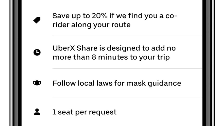 UberX Share app