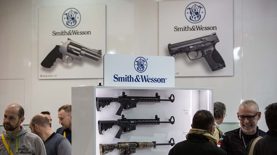 Smith & Wesson displayed at exhibition.