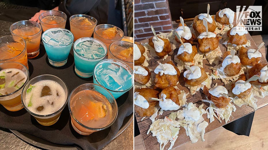Taffer's Tavern drinks and appetizers served at opening