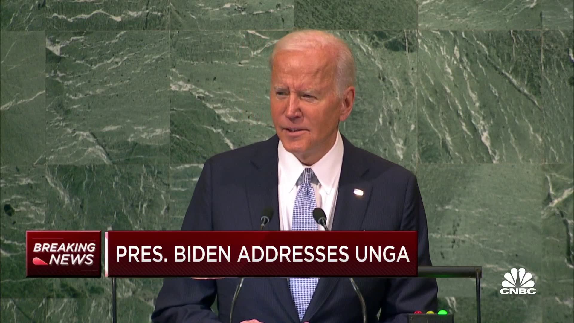 Biden: No one, other than Russia, sought conflict