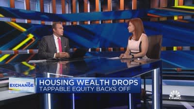 Housing wealth drops as tappable equity falls
