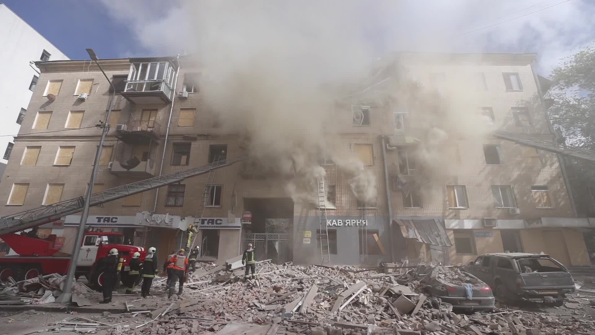 Russian airstrikes keep hitting Kharkiv in Ukraine