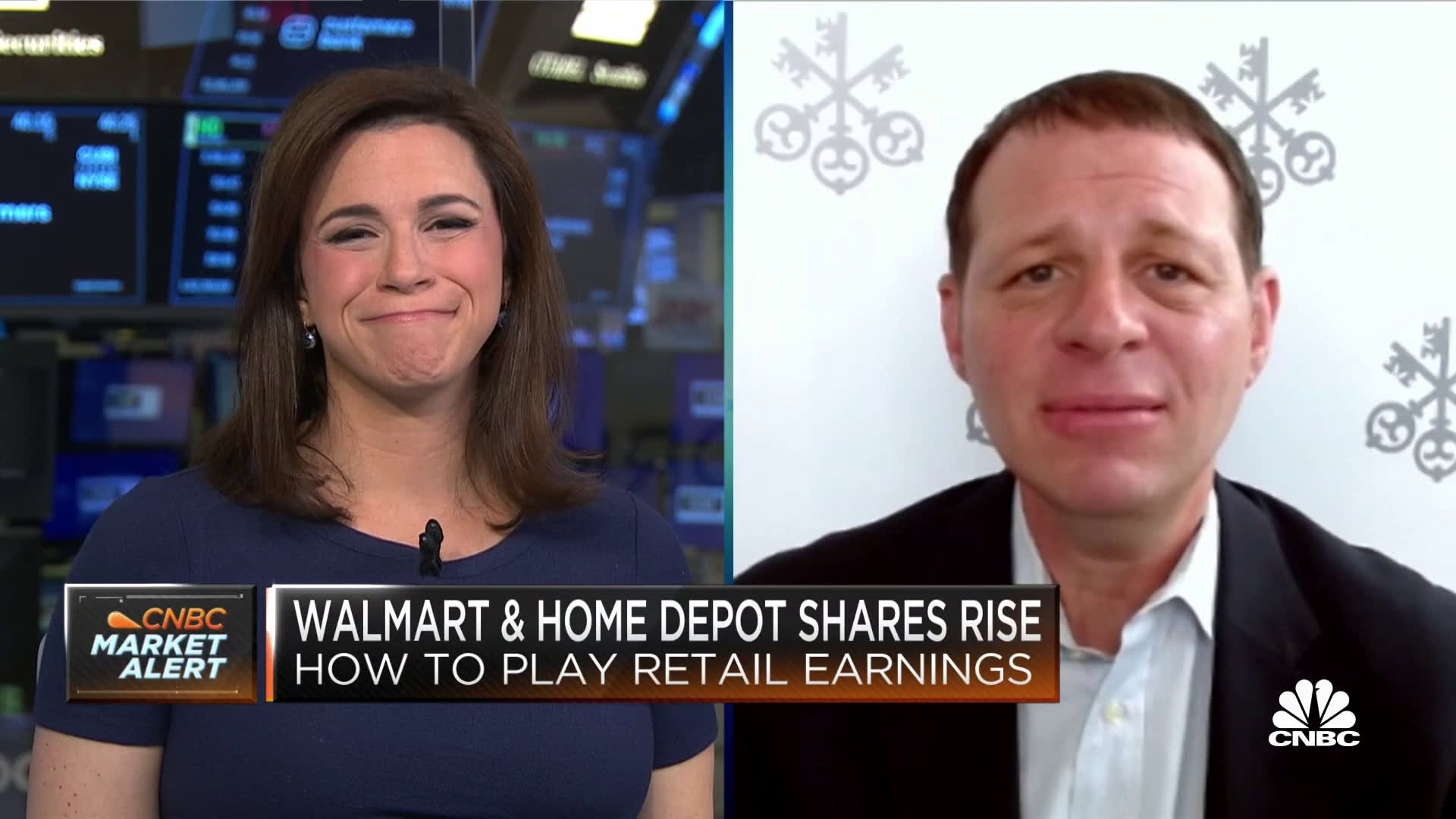 You can make money on Walmart and Home Depot over the next 12 months, says UBS's Michael Lasser