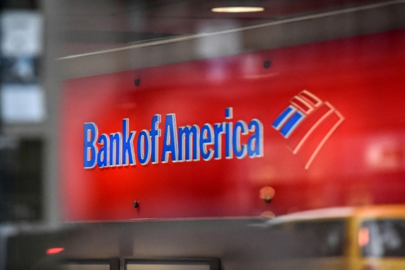 FILE PHOTO: A Bank of America logo is seen in New York City