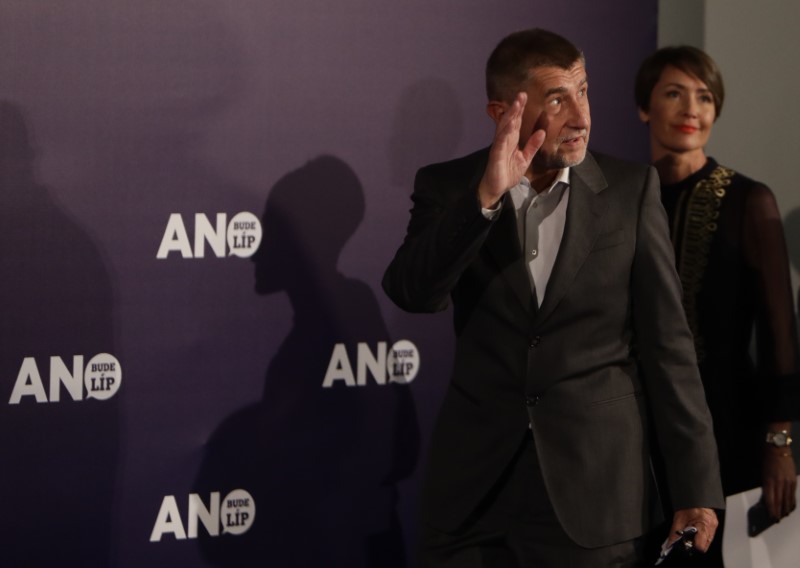 iThe leader of ANO party Andrej Babis arrives for a news conference at the party's election headquarters after the country’s parliamentary elections in Prague