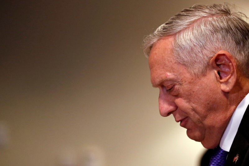 Mattis welcomes Israel's Lieberman for meetings at the Pentagon in Washington