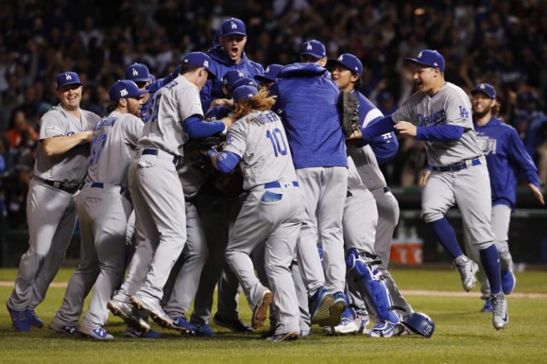 Dodgers beat Cubs in Game Five to reach World Series