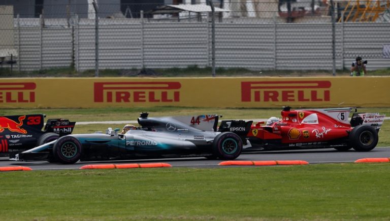 Hamilton and Vettel collide in Mexican GP start