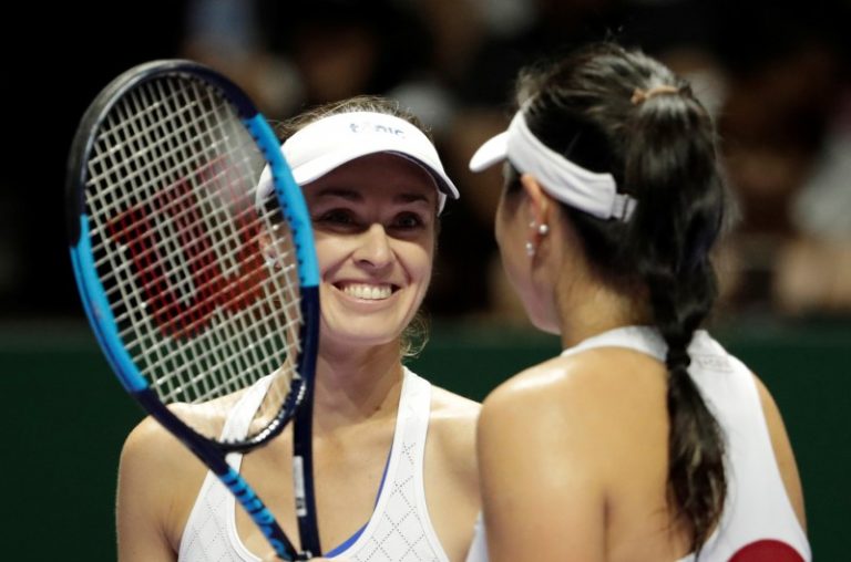 Hingis bids farewell with doubles defeat in Singapore