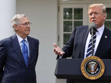 Key moments from Trump’s wide-ranging press conference with McConnell