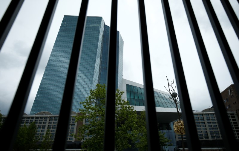 ECB headquarters building is seen in Frankfurt