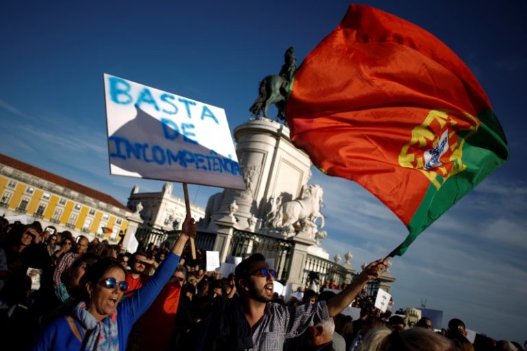 Portuguese protest over deadly forest fires, government pledges aid
