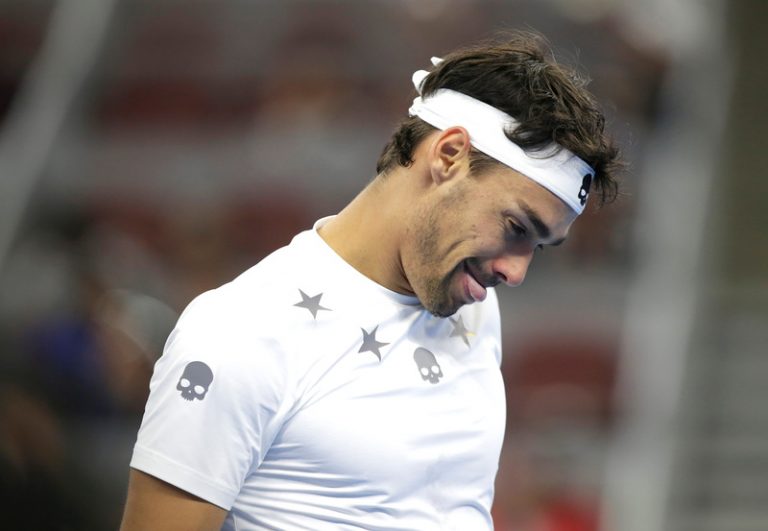 Tennis: Italian Fognini gets suspended two grand slam ban for U.S. Open outburst