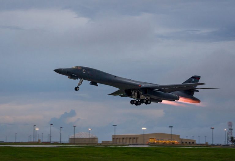 U.S. flies bombers over Korea as Trump discusses options