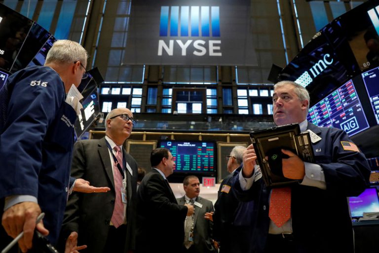 Wall Street hits fresh record on financial, tech gains