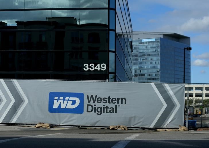 FILE PHOTO: A Western Digital office building is shown in Irvine, California
