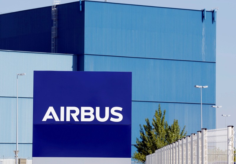 FILE PHOTO: The logo of Airbus Group is seen on the company's headquarters building in Toulouse