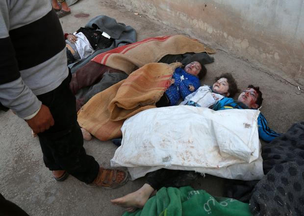 Airstrikes kill scores in Syria “de-escalation” zone