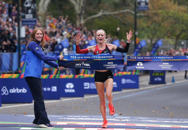 American woman makes history at NYC Marathon