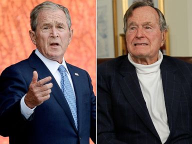 Both Bush presidents critical of Trump in new book