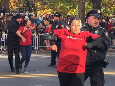 Dreamers stage protest during Macy’s Thanksgiving Day Parade