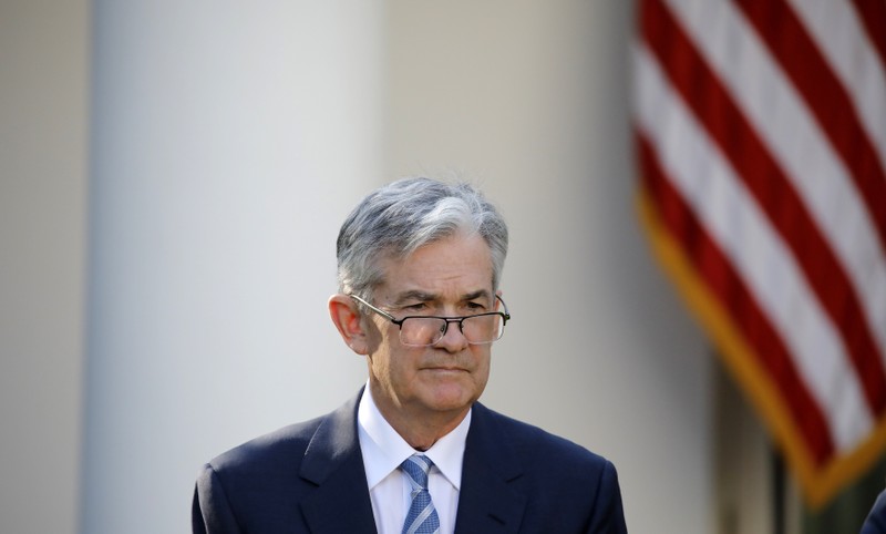 Jerome Powell, U.S. President Donald Trump's nominee to become chairman of the U.S. Federal Reserve at the announcement event in the Rose Garden of the White House in Washington