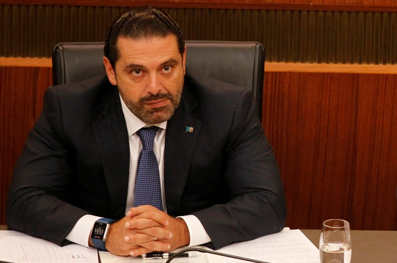 FILE PHOTO: Lebanon's Prime Minister Saad al-Hariri attends a general parliament discussion in downtown Beirut