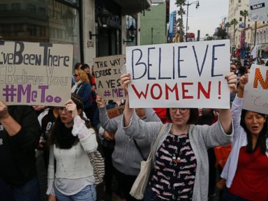 Hundreds in Hollywood march against sexual harassment