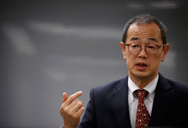 Japan's Nuclear Regulation Authority Chairman Toyoshi Fuketa speaks during an interview with Reuters in Tokyo