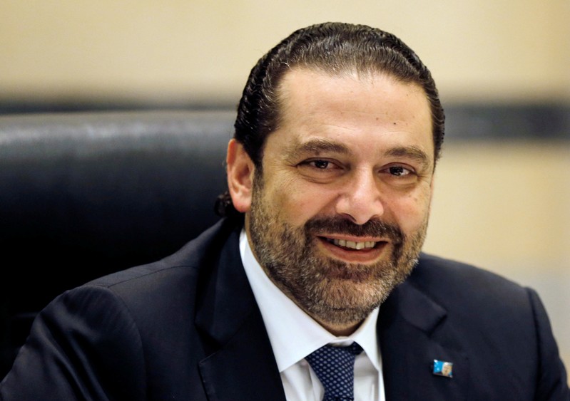 FILE PHOTO - Lebanon's Prime Minister Saad al-Hariri presides a cabinet meeting at the governmental palace in Beirut