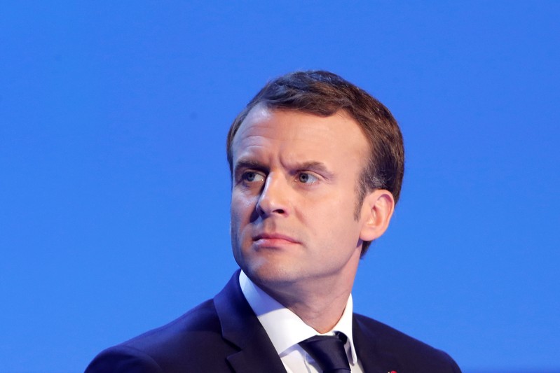 French President Emmanuel Macron attends the AMF congress, the annual meeting of French mayors, in Paris