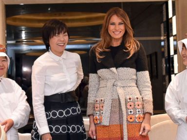 Melania Trump, Japanese first lady visit luxury pearl retailer in Tokyo