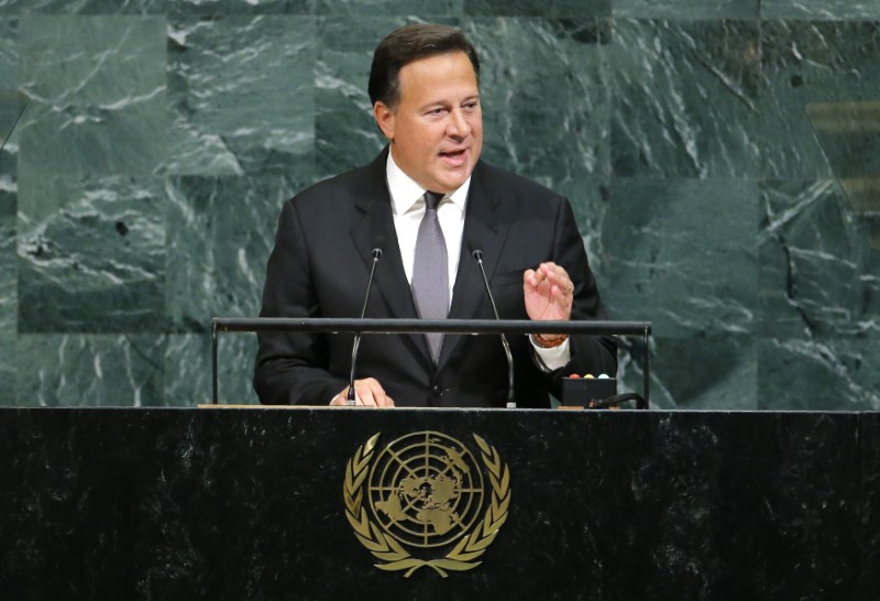 Panamanian President Rodriguez addresses the 72nd United Nations General Assembly at U.N. Headquarters in New York