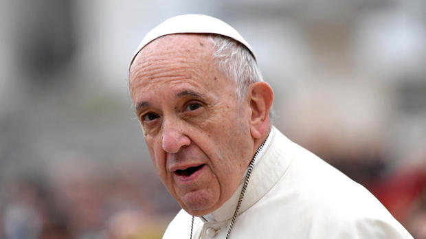 Pope denounces climate change deniers