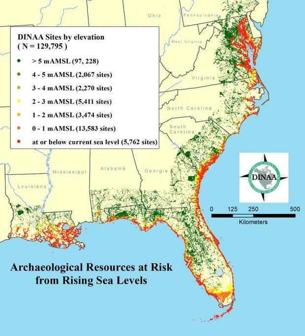 Rising seas could submerge historic settlement