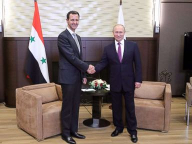 Syrian President Bashar Assad meets with Russia’s Putin in Sochi