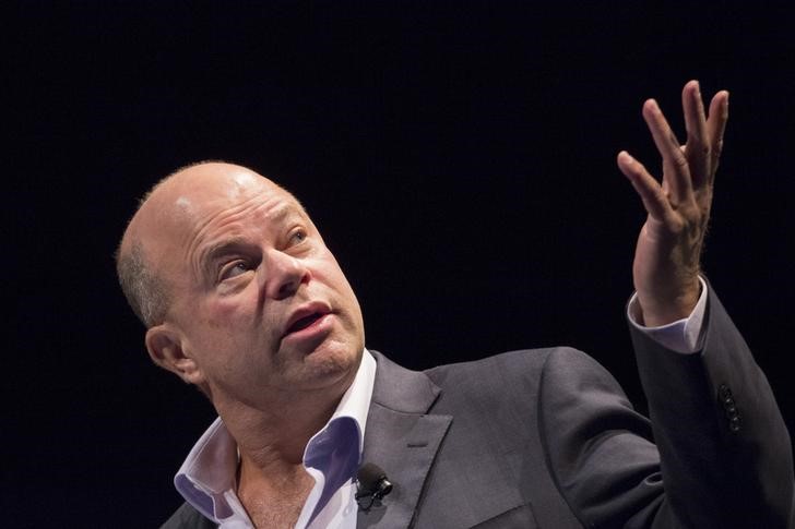 David Tepper, founder of Apploosa Management, speaks during the Sohn Investment Conference in New York