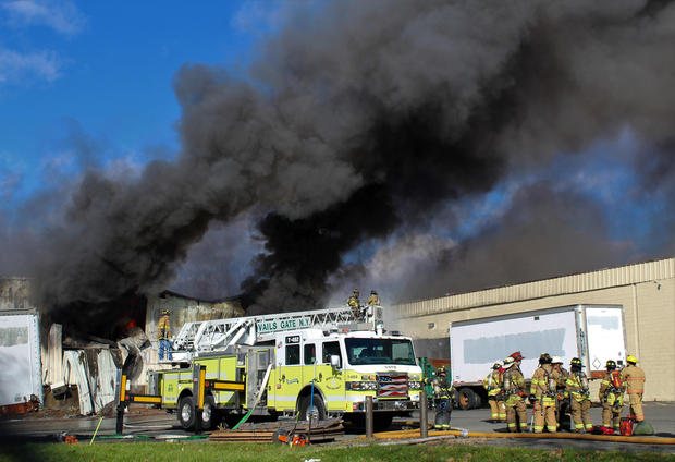 Warehouse fire leaves dozens injured in upstate New York