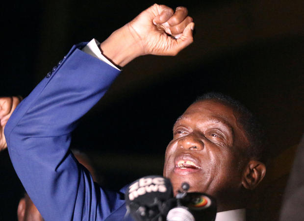 Zimbabwe’s incoming leader returns home to cheers