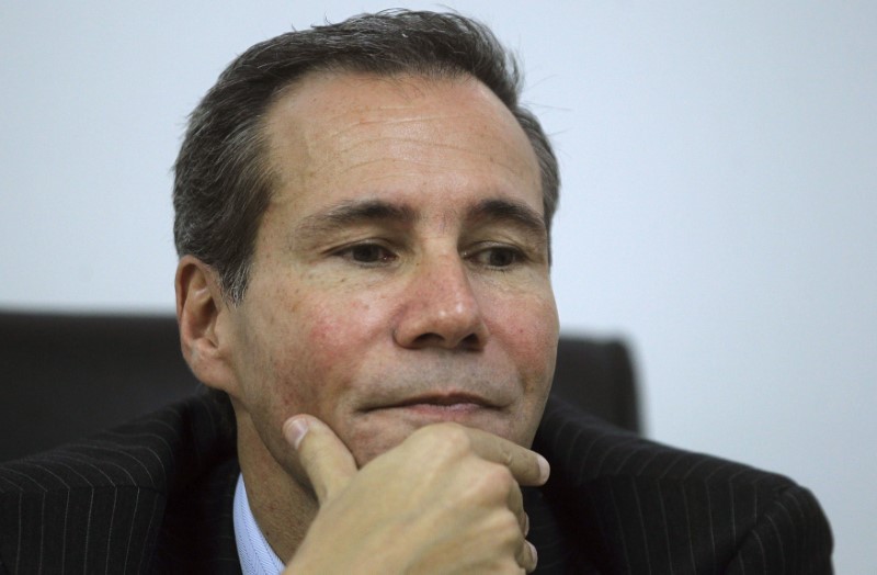 Argentine prosecutor Alberto Nisman attends a meeting with journalists in Buenos Aires