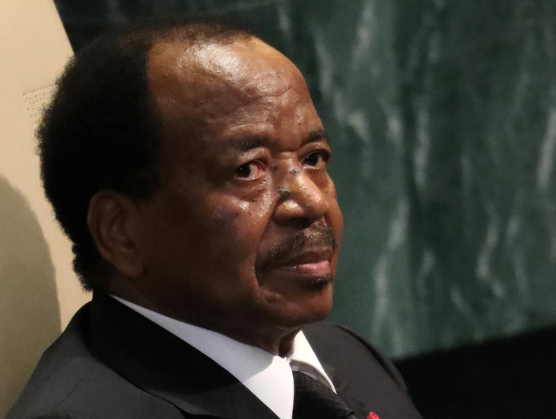 FILE PHOTO:President Paul Biya of Cameroon waits to address the 71st United Nations General Assembly in New York