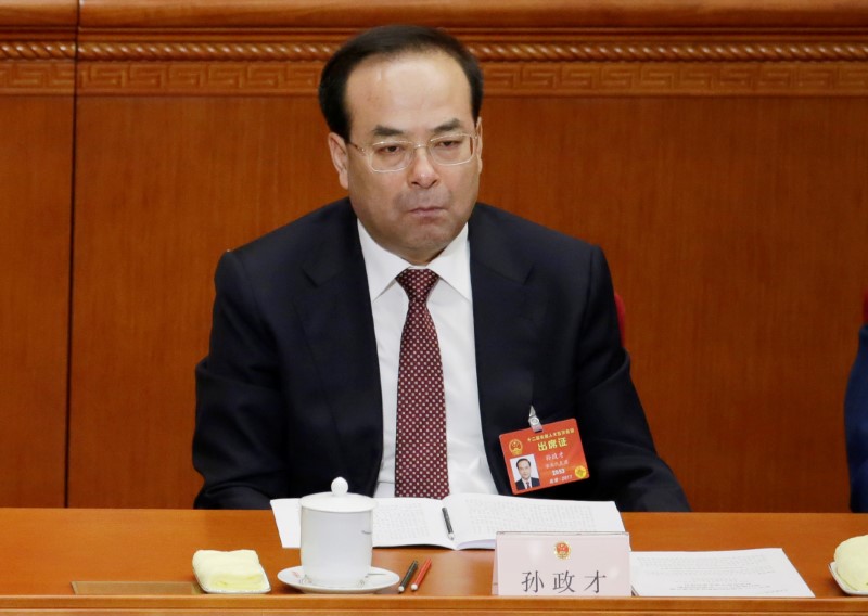 FILE PHOTO: Chongqing Municipality Communist Party Secretary Sun Zhengcai attends the opening session of China's NPC in Beijing