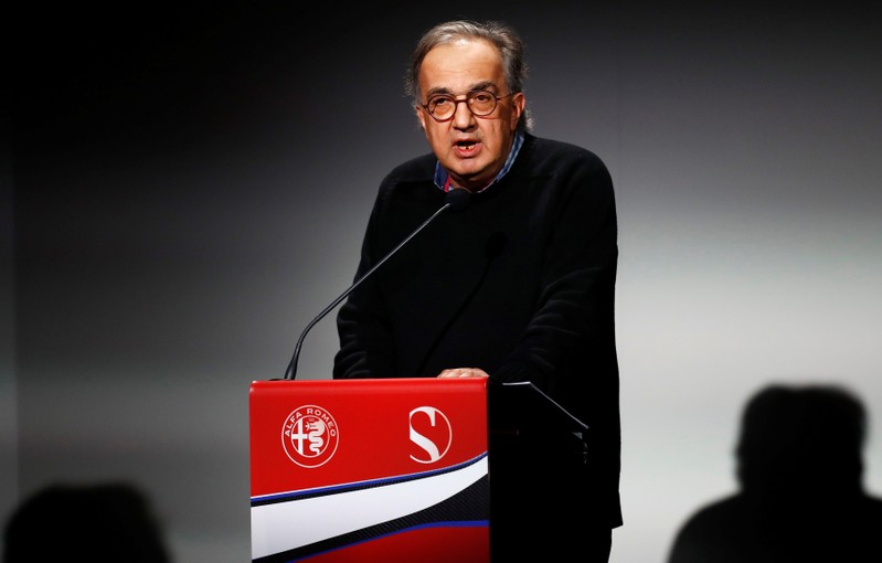 Marchionne speaks during the Alfa Romeo Sauber F1 Team presentation in Arese