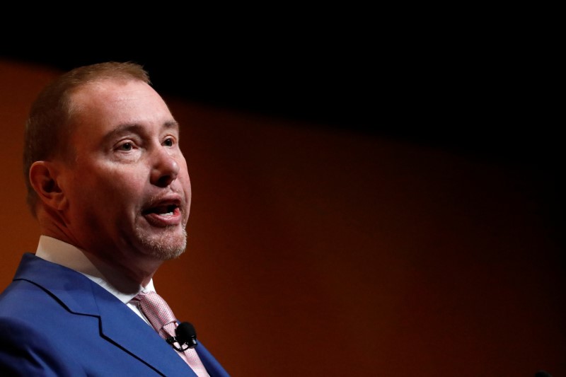FILE PHOTO - Jeffrey Gundlach, CEO of DoubleLine Capital, speaks during the Sohn Investment Conference in New York